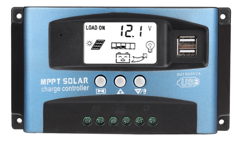 Controlador De Carga Solar Mppt 100a Usb Dual 12v 24v