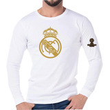 Playera Camiseta Real Madrid Futbol Manga Larga Soccer