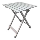Mesa Waterdog Aluminio Plegable Ta 564 70x70 Color Plateado