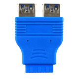 Adaptador 2 Puertos Usb 3.0 Hembra A 20 Pines Motherboard