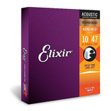 Cuerdas De Guitarra Acústica Elixir, Bronce Fosforado Con Re