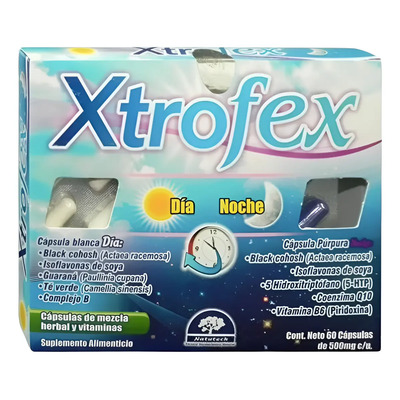 Xtrofex Día Y Noche Caja C\u002F60 Capsulas Menopausia Sabor No | MercadoLibre