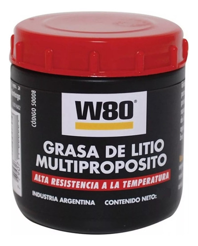 Grasa De Litio Multiproposito 250gr  W80
