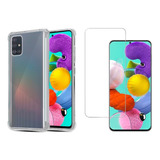 Carcasa Para Samsung A51 + Vidrio Mica Protector Pantalla 