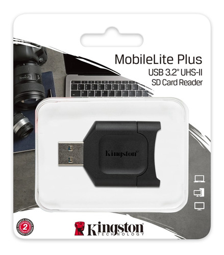 Lector Adaptador Memoria Tarjeta Sd A Usb 3.2 Kingston Speed