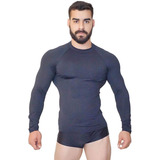 Kit 6 Blusa Térmica Camisa Masculina Praia Compressão Longa