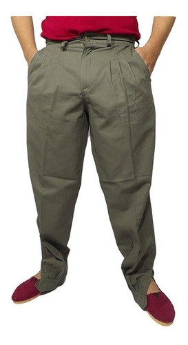 Bombacha Gaucho P/hombre Gabardina Verde Talle 56-58 Crespo 