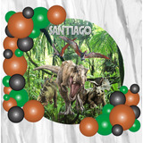  Fondo Banner Candy Bar Personalizado Dinosaurios 70x70cm