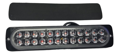 Barra Lateral Led De 24 Led 16 Funciones Color Rojo