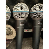 Set De 4 Mics Beta58 Shure Originales De Uso Sin Detalles