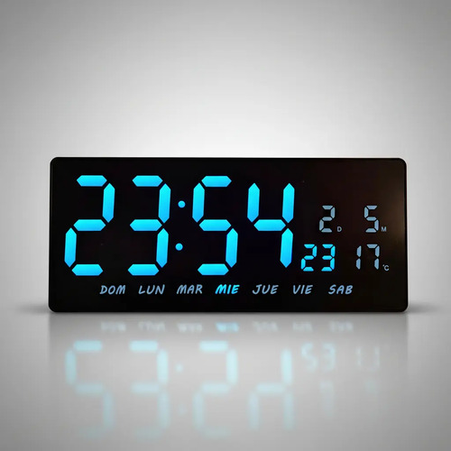 Despertador Reloj Digital D Pared O Buro Termo Calend Alarm