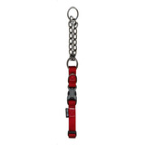 Zeus Collar Nylon Semi Ahorque Xl 2,5cm Regula 55-70cm Perro Tamaño Del Collar Xl Color Rojo