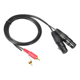 Cable 2 Rca Macho A 2 Canon Xlr Hembra 2 Mts