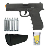 Kit Pistola Pressão Co2 Wg Glock W119 - 4.5mm Blowback
