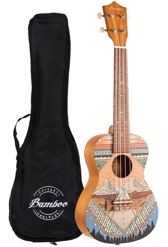 Ukulele Concierto Bamboo U-23-patagonia-s Sapele Con Funda