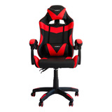 Cadeira Gamer Comfort Pop Reclinável Preto E Vermelho