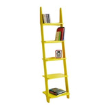 Librero Noa Diseño Estilo Minimalista Escalera Amarillo