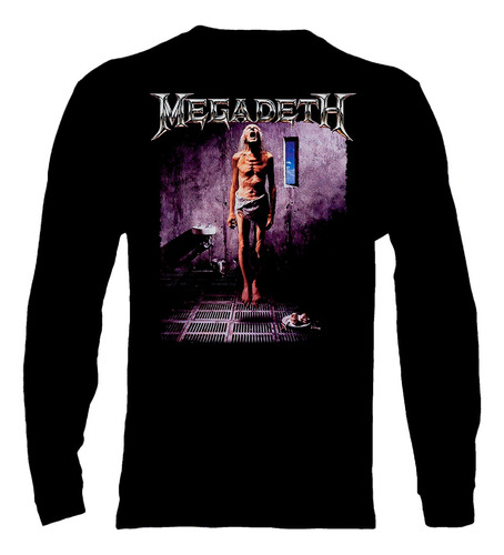 Polera Manga Larga Megadeth - Countdown To Extinction