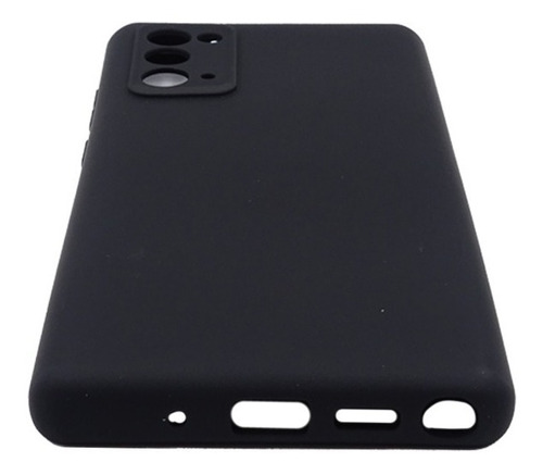 Carcasa Para Samsung Galaxy Note 20 Silicon Protector Cámara Color Negro Silicon Protección De La Cámara