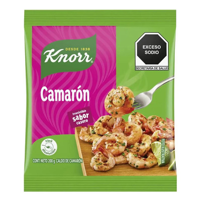 Caldo De Camarón Knorr Bajo En Grasa Sin Conservantes 200g
