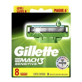 020-refil Gillette Mach3 Sensitive C/8 Recagas