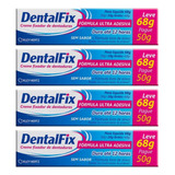 Kit C/ 4 Dentalfix Fix. De Dentadura - L 68g P 50g = Corega