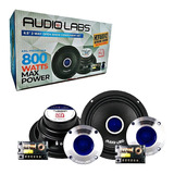 Set De Medios Audio Labs Adl-pro65.2os 6.5 800w Max 400w Rms