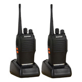 Kit 2 Rádio Comunicador Walk Talk Baofeng 777s Fones Carrega