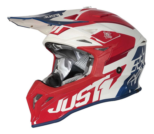 Casco Enduro Cross J39 Stars Red / Blue / White Just1