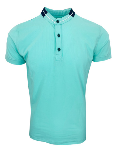 Playeras Cuellos Mao Hombre Varios Colores- Bazzotto