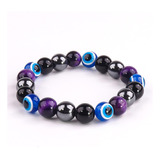 Linda Pulsera Unisex Ojo De Tigre Morado Ojo Turco B892