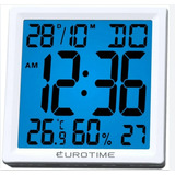 Reloj Despertador Eurotime 77/532.01 Con Fecha Y Temperatura