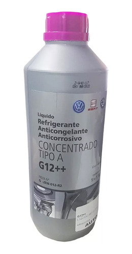 Liquido Refrigerante G12++ Volkswagen Original X 1 Litro