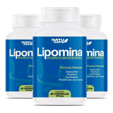 3 Pote Lipomina - Natucaps - 60 Cáps - Original