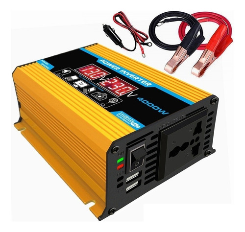 Inversor De Carro Digital Inteligente De 2 Saídas 4000w 12v-