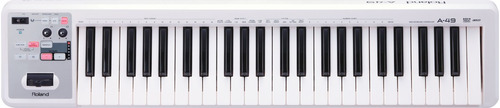 Teclado Controlador Midi Roland  A49 Wh Branco