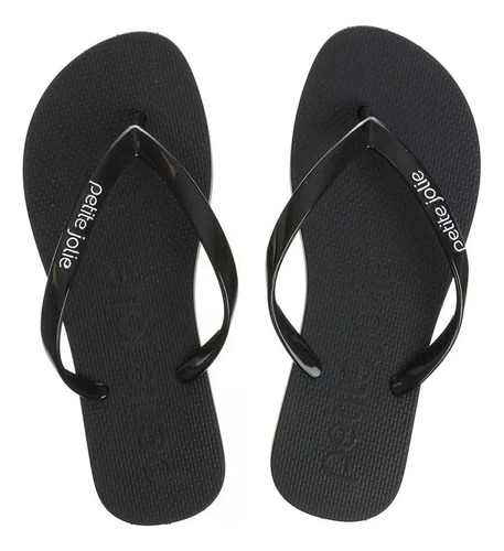 Chinelo Petite Jolie Fresh Preto/sola Preto - Pj6901