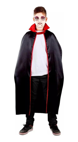 Capa Vampiro Dracula Niño Disfraz Halloween