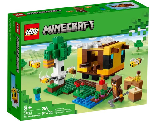 Lego Minecraft 21241 La Cabaña Abeja 254 Pzs P3