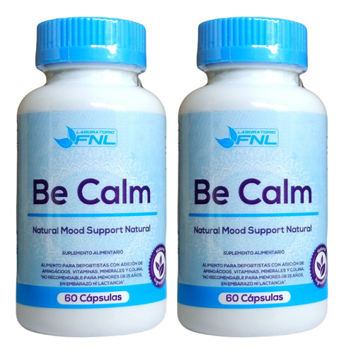 Be Calm 430 Mg - Armonía Y Balance - 2 Pack ( 120 Caps ) 