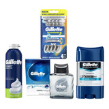 Combo Gillette Splash, Antitranspirante, Espuma Y Maquina 