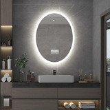 Espejo De Baño Thn Led Con Luces - Anti Fog Oval Vanity Mirr