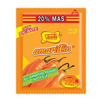 Amarillin Ají Amarillo Molido 31.2g Importado Perú X10u | Envío gratis