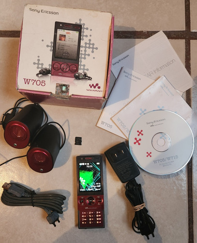 Sony Ericsson W705 Telcel Funcionando Todo, Accesorios Originales.... Retro, N8, W600, W580, W300