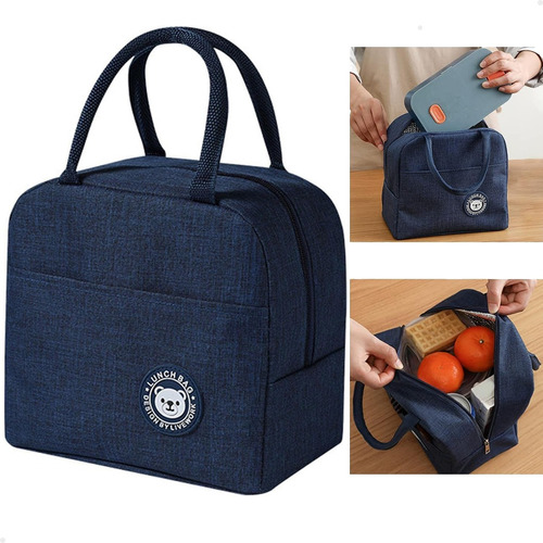 Bolsa Térmica Marmita Lancheira Trabalho Escola Lorben Cor Azul