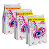 Tira Manchas Em Pó Vanish Crystal White Oxi Action 1kg 3 Un