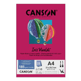 Papel Canson A4 Iris Vivaldi 185g 25fls Rosa Escuro