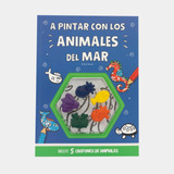Librito Para Pintar Animales Del Mar 5 Crayones 