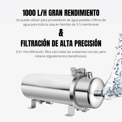 Filtro Purificador De Acero Inoxidable 304 Para Agua Pura