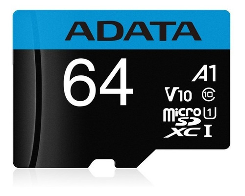 Memoria Micro Sd Adata 64gb Uhs-i U1 Clase 10 V10 A1